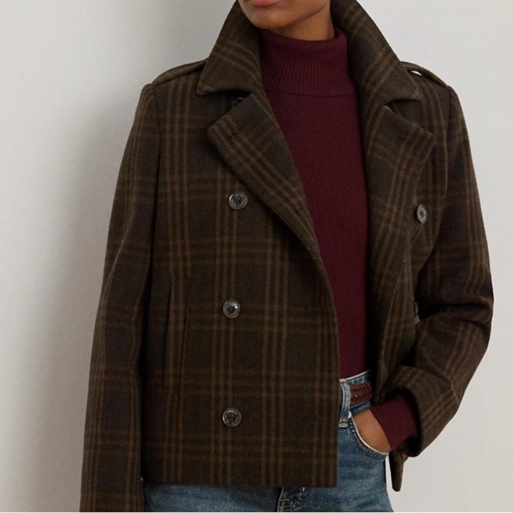 Ralph Lauren Women's Short Wool Coat